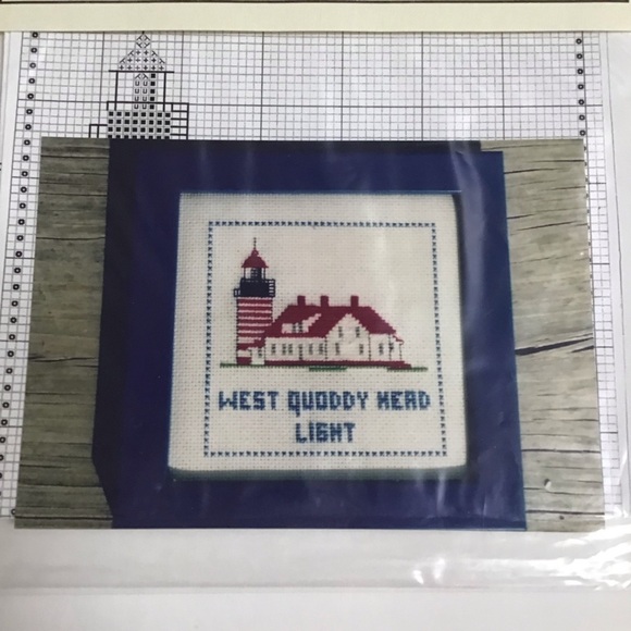 Seguin Designs Counted Cross Stitch PATTERN ONLY West Quoddy Head Lighthouse ME - Picture 1 of 4